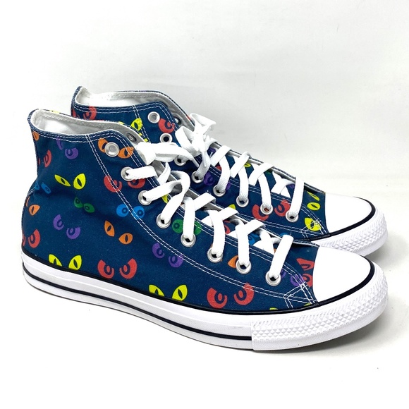 Converse CTAS Hi Spooky Blue High Top Men’s Canvas Sneakers Size Skate A02380C - Picture 2 of 9